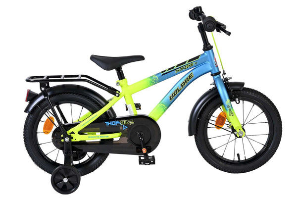 Volare Thombike Kinderfiets - Jongens - 14 inch - Blauw Geel 14 inch