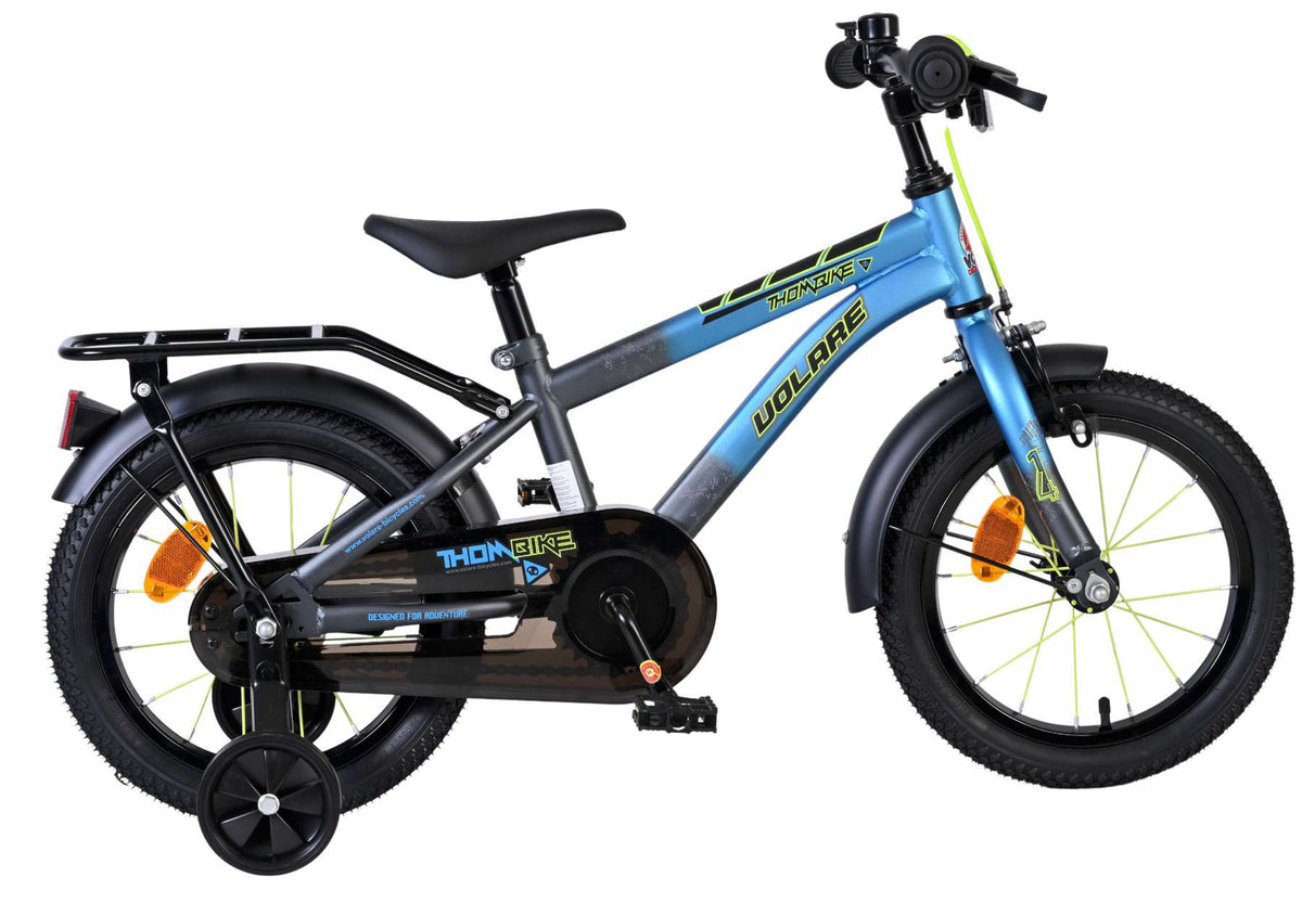 Volare Thombike Kinderfiets - Jongens - 14 inch - Blauw Grijs