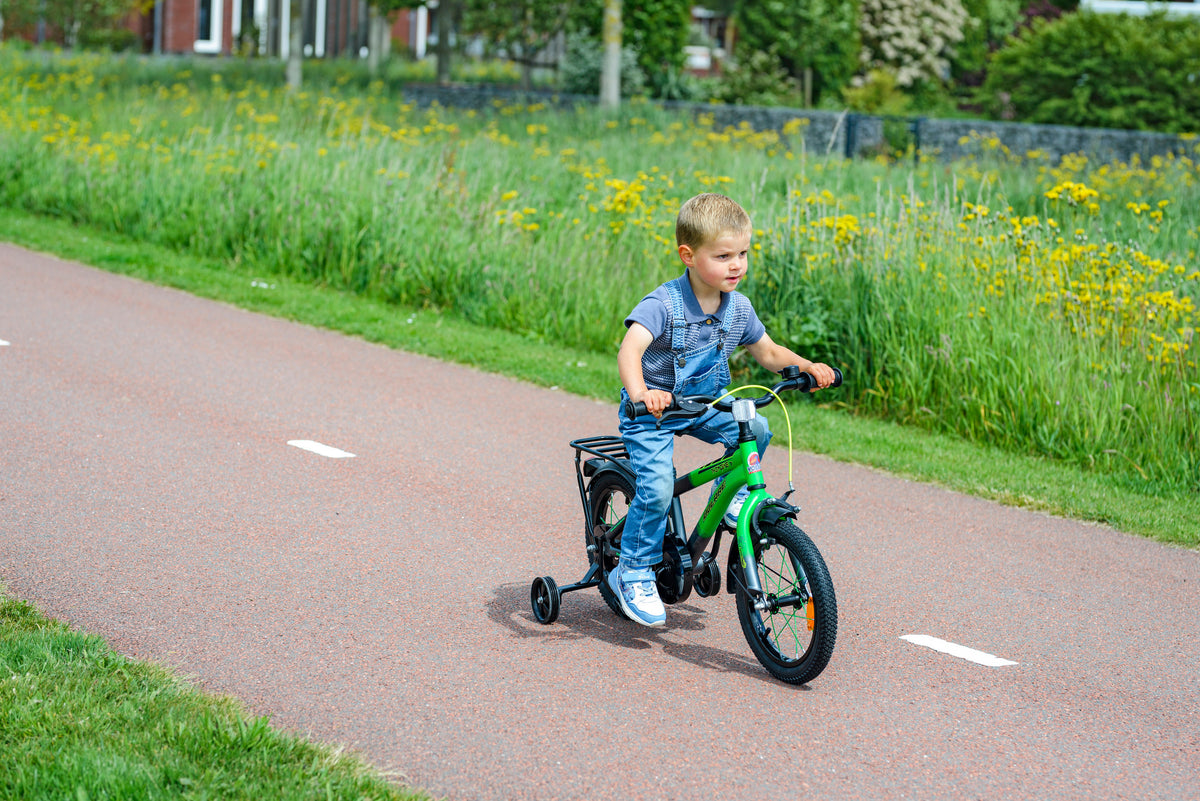 Volare Thombike Kinderfiets - Jongens - 14 inch - Oranje Grijs 14 inch (detail)