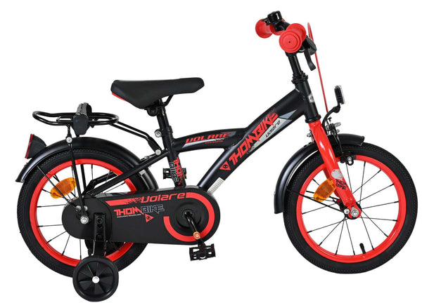 Volare Thombike Kinderfiets - Jongens - 14 inch - Zwart Rood 14 inch