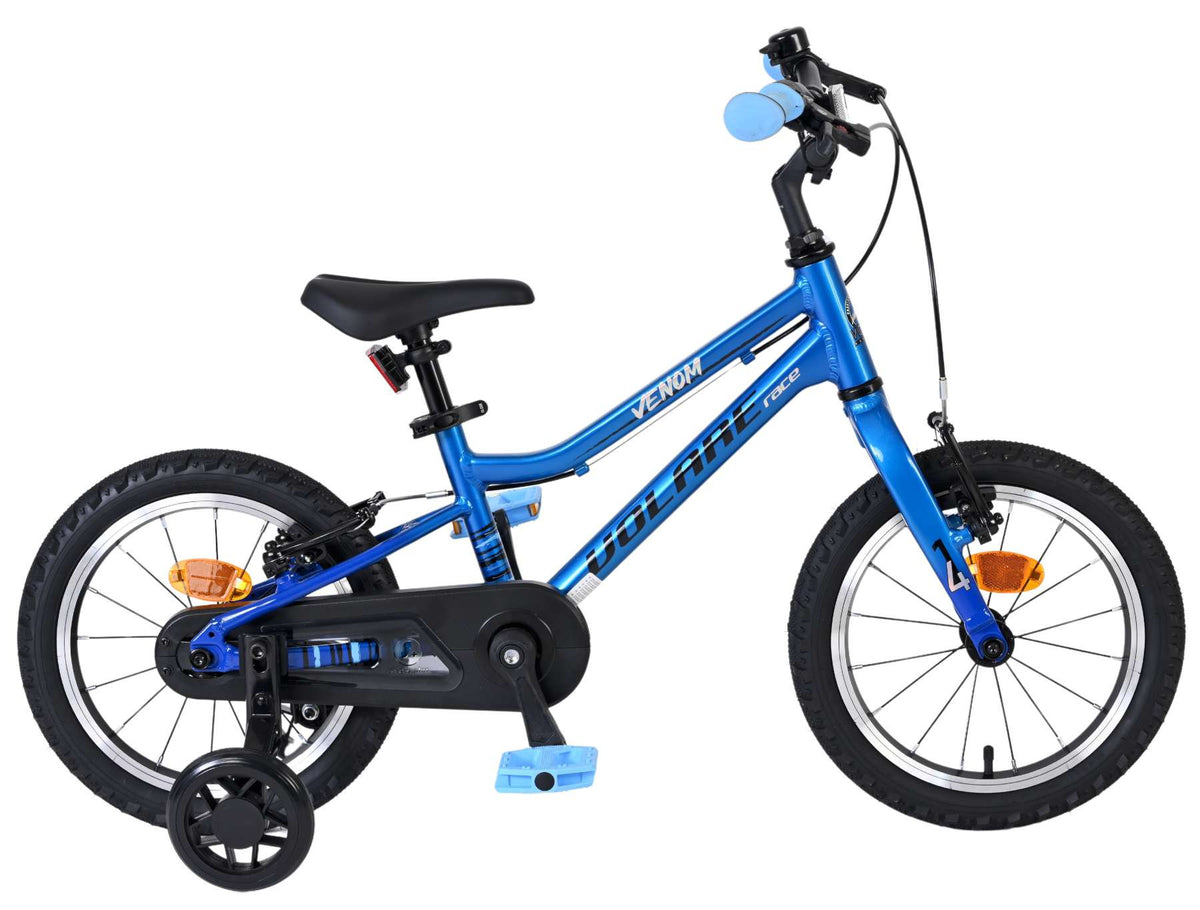Volare Venom Kinderfiets - Jongens - 14 inch - Blauw - Twee handremmen 14 inch
