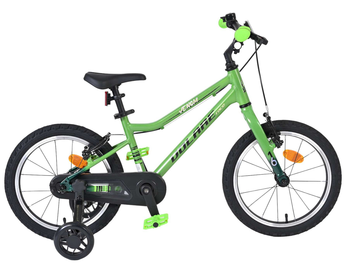 Volare Venom Kinderfiets - Jongens - 16 inch - Groen - Twee handremmen 16 inch