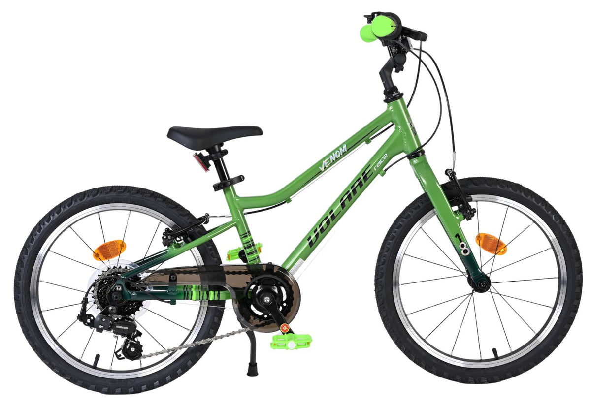 Volare Venom Kinderfiets - Jongens - 18 inch - Groen - 6 versnellingen 18 inch