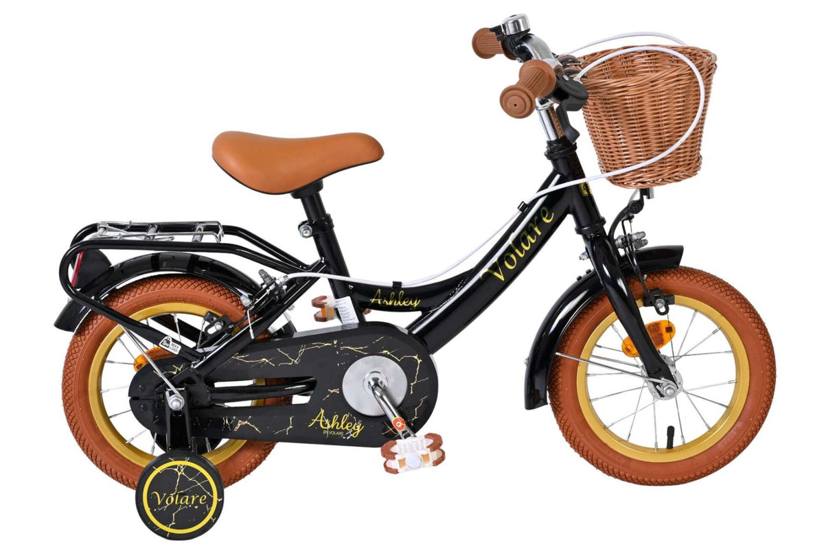 Volare Ashley Kinderfiets – Meisjes – Twee handremmen 12 inch Zwart