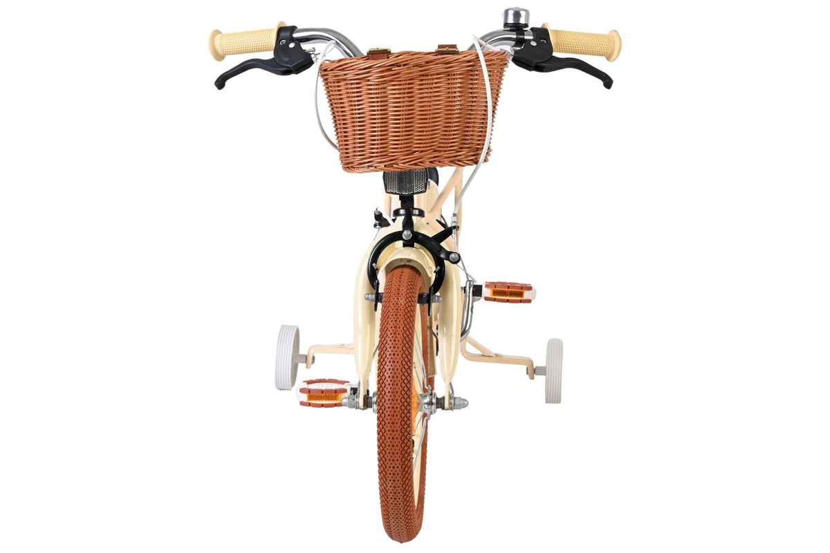 Volare Ashley Kinderfiets – Meisjes – Twee Handremmen 14 inch Creme (detail)