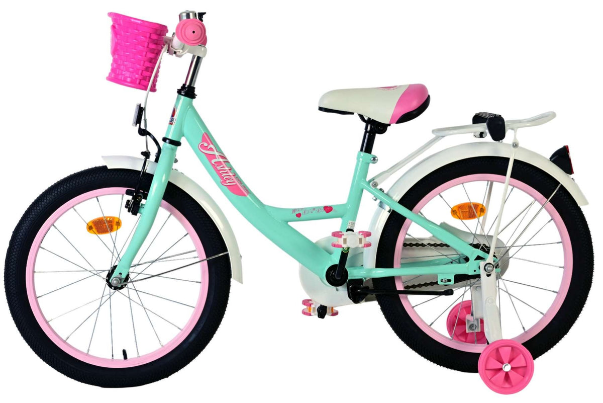 Volare Ashley Kinderfiets – Meisjes – 18 inch – Groen (detail)