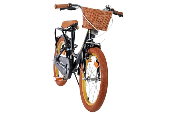Volare Ashley Kinderfiets - Meisjes - 18 inch - Zwart - Twee Handremmen (detail)