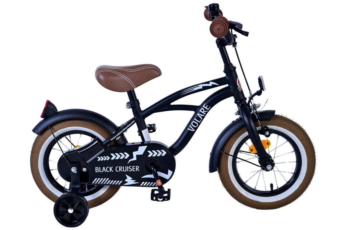 Volare Black Cruiser Kinderfiets - Jongens - 12 inch - Zwart 12 inch