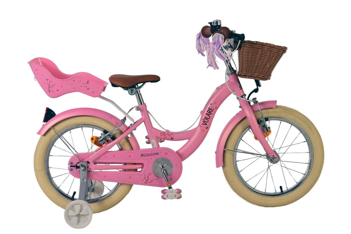 Volare Blossom Kinderfiets – Meisjes – Twee Handremmen 16 inch Roze