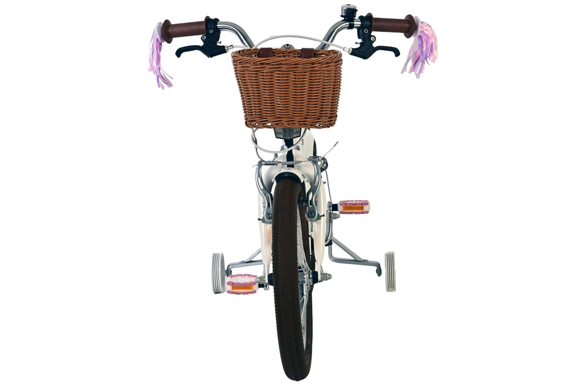 Volare Blossom Kinderfiets – Meisjes – Twee Handremmen 16 inch Wit (detail)
