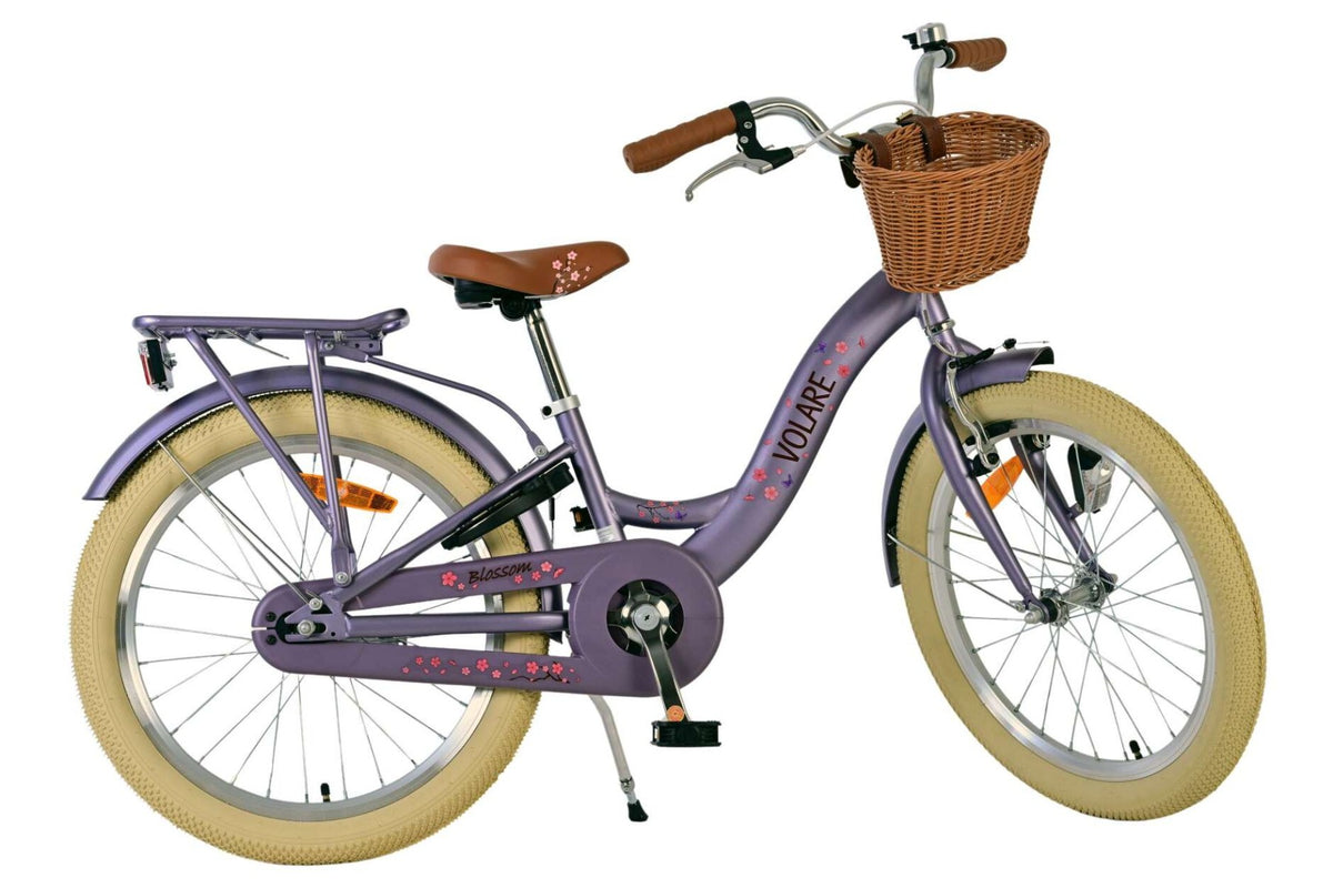 Volare Blossom Kinderfiets – Meisjes – 20 inch – Paars (detail)