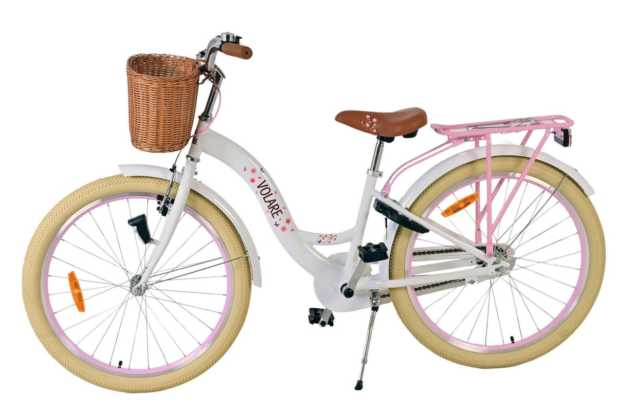 Volare Blossom Kinderfiets – Meisjes – 24 inch – Wit 24 inch (detail)