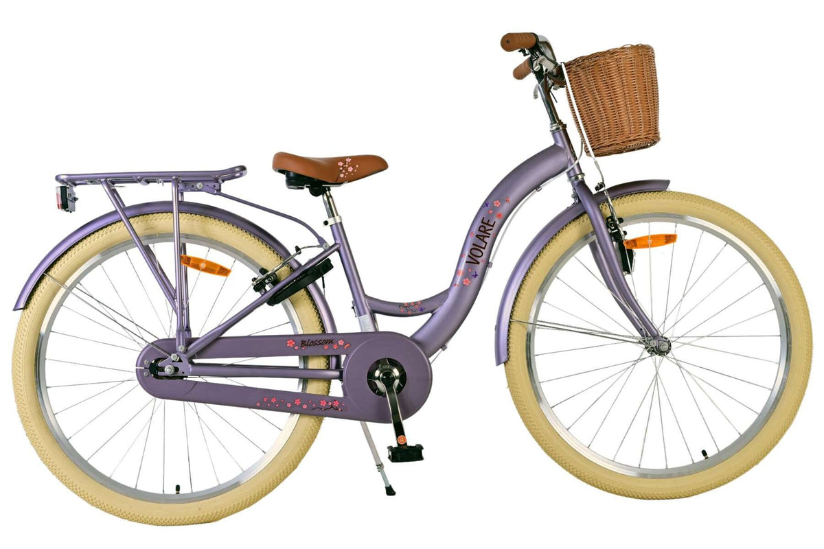 Volare Blossom Kinderfiets - Meisjes - 26 inch - Paars - Twee handremmen 26 inch