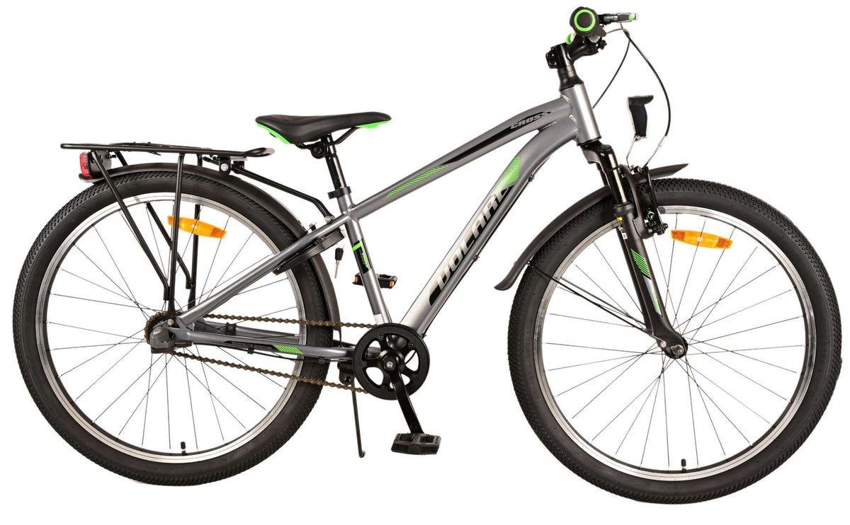Volare Cross Kinderfiets - Jongens - 24 inch - Donkergrijs - 3 versnellingen