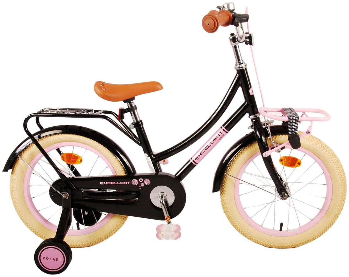 Volare Excellent Kinderfiets – Meisjes 16 inch Zwart