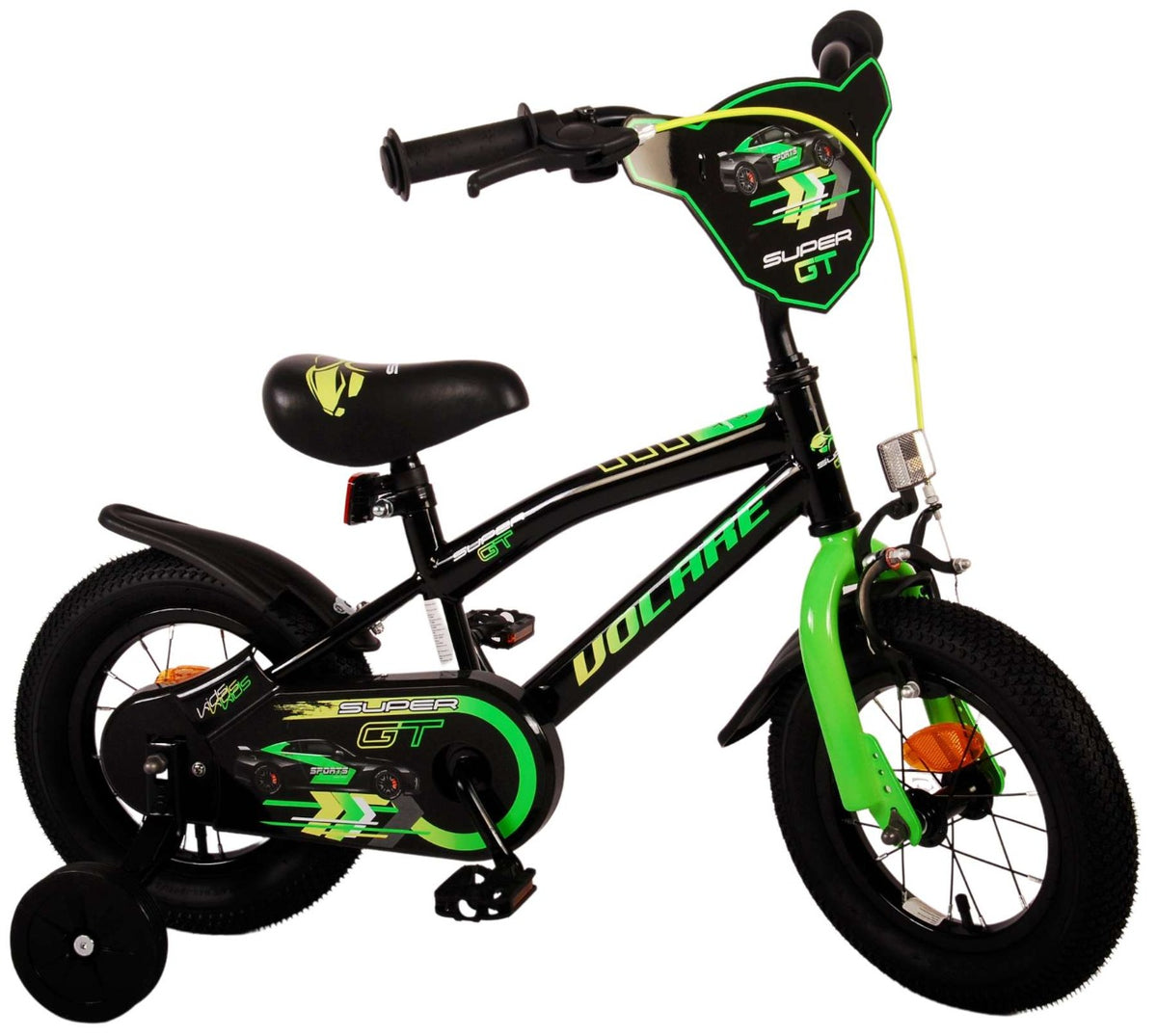 Volare Super GT Kinderfiets 12 inch - Groen (detail)