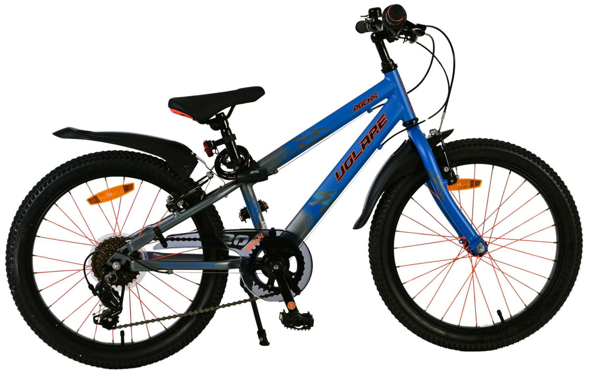 Volare Rocky Kinderfiets – Jongens – 20 inch – 7 speed – Blauw