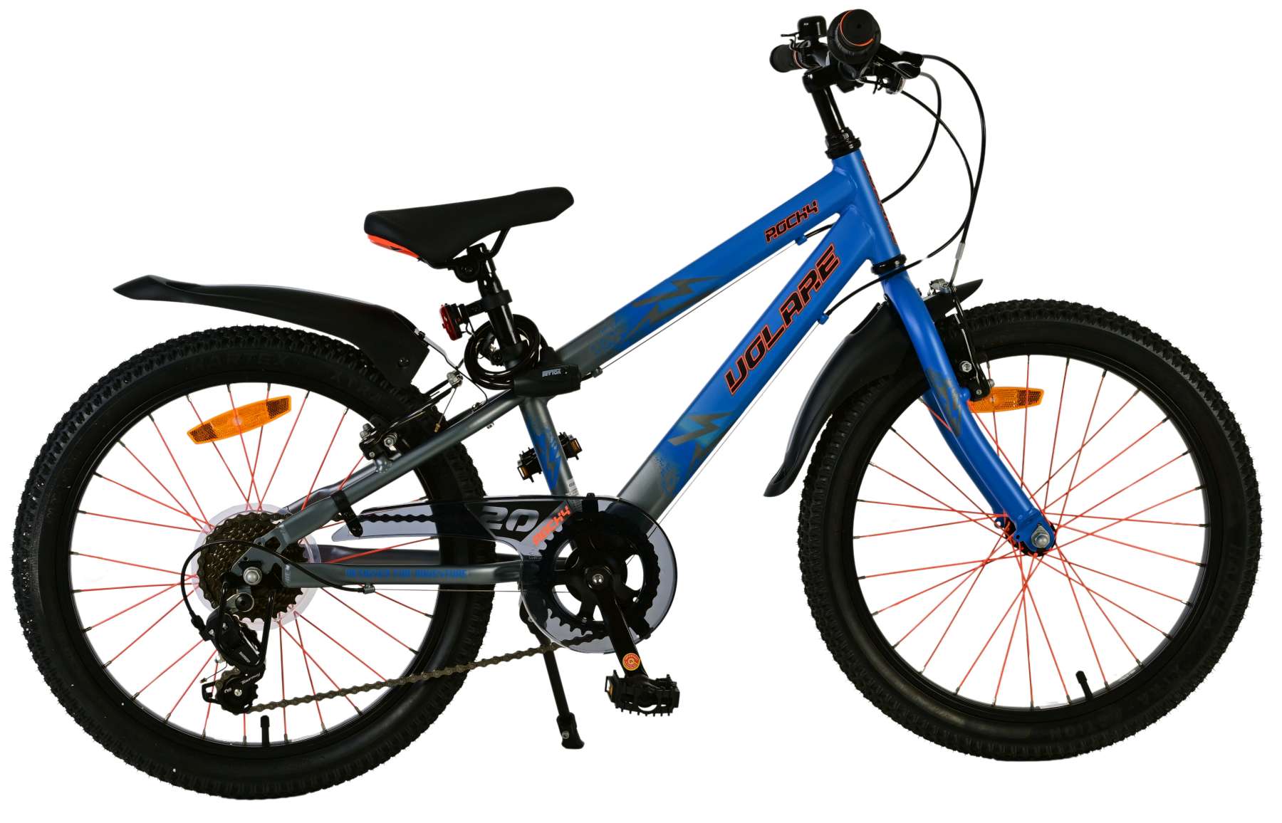 Volare Rocky Kinderfiets – Jongens – 20 inch – 7 speed – Blauw