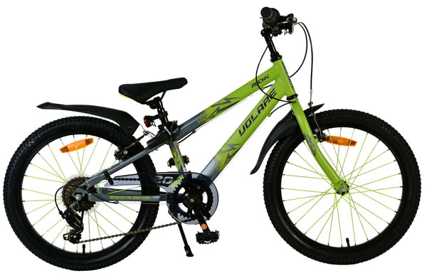 Volare Rocky Kinderfiets – 20 inch – 7 versnellingen – Groen/Grijs