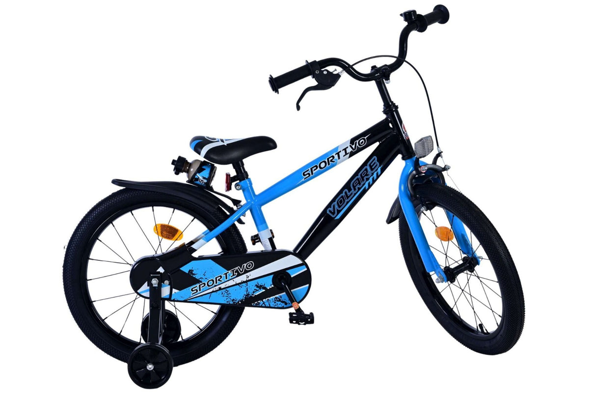 Volare Sportivo Kinderfiets – Jongens – 18 inch – Blauw Zwart (detail)
