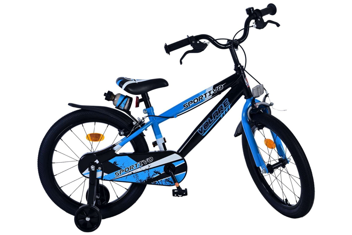 Volare Sportivo Kinderfiets – Jongens – 18 inch – Blauw Zwart – 2 Handremmen (detail)