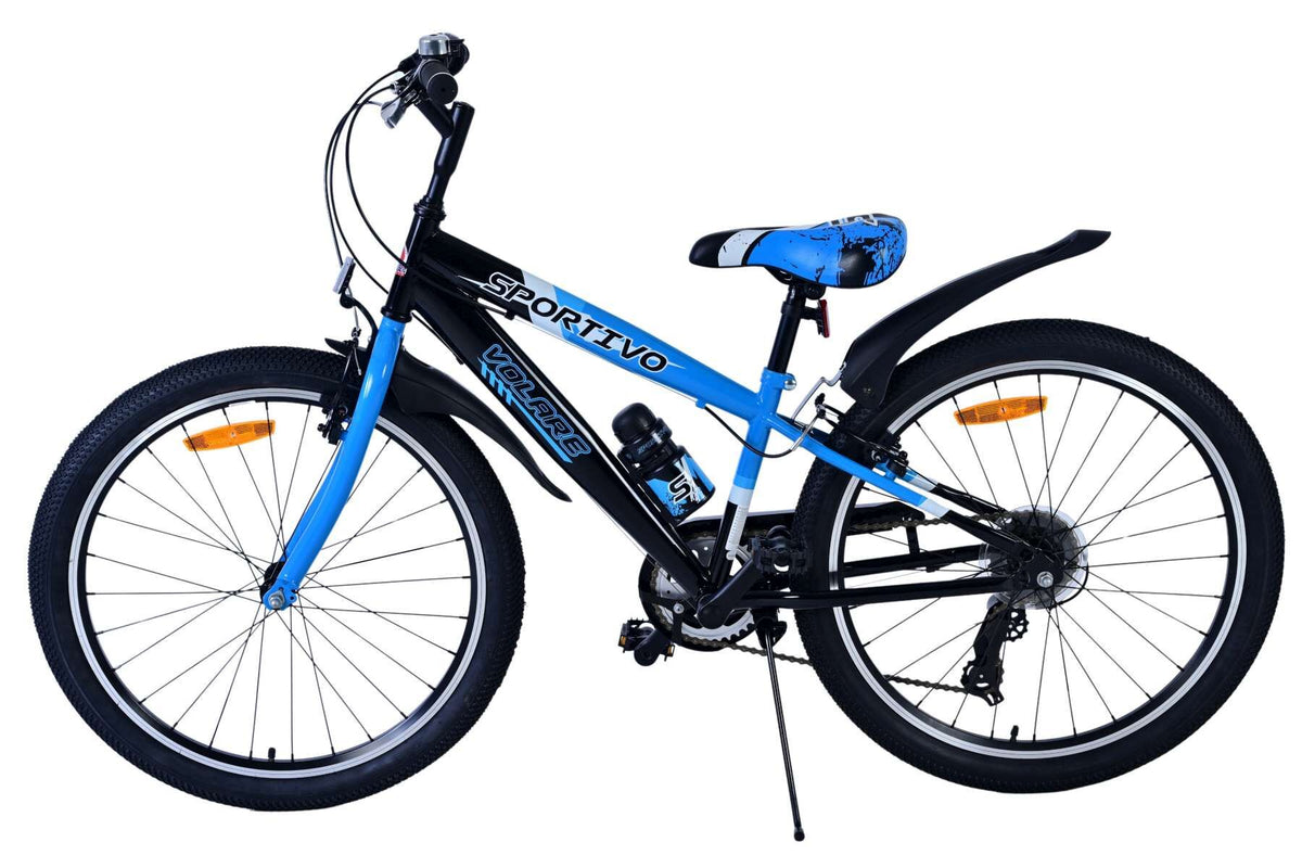 Volare Sportivo Kinderfiets - Jongens - 24 inch - 7 Speed - Blauw Zwart (detail)