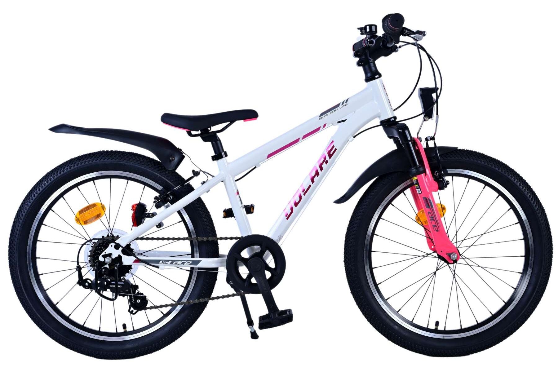 Volare XC Race Kinderfiets – 20 inch – 7 versnellingen– Wit Roze